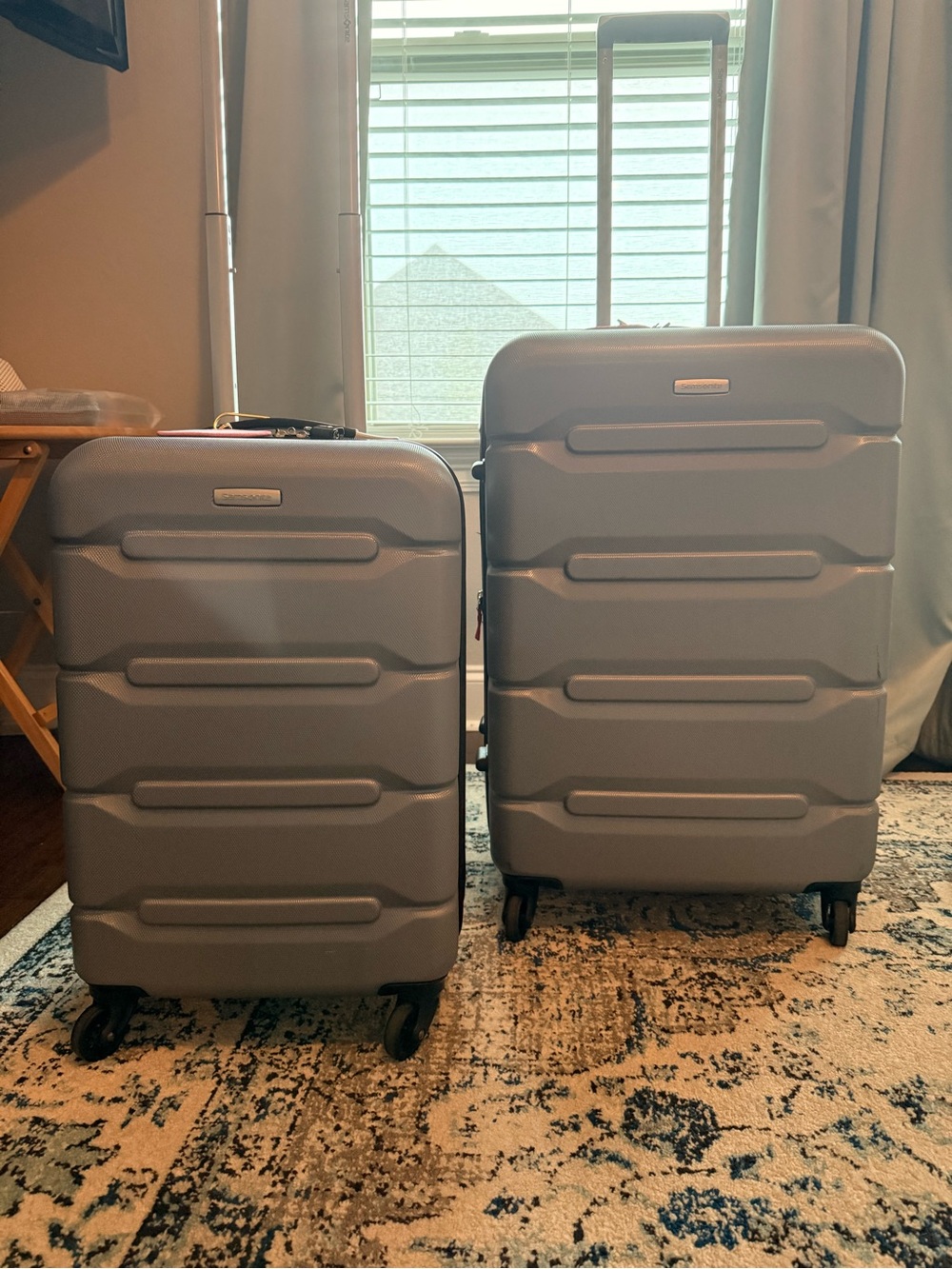 Samsonite Silver Gray Hardside Spinner Luggage Set - 2-Piece